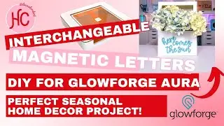 Customize Your DIY Flower Box: How to Create Interchangeable Magnetic Letters | Glowforge Tutorial