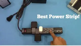 Nekteck Surge Protector Power Strip with 2 USB Ports!