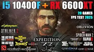 Radeon RX 6600 XT + i5-10400F - Mid gaming PC in 2025? FPS TEST 20 Games