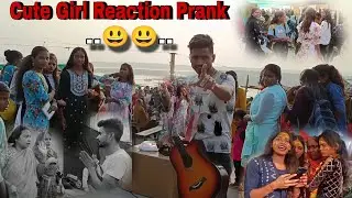 Touching Cute Girls Feet Prank | Beggar vs Cute Girls Reaction | Cute Girls Prank | Public Prank 😉
