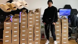 Buying 60+ Yeezy Slides FOR RETAIL - Sneaker Botting Reselling Vlog
