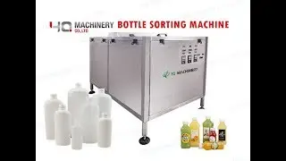 plastic bottle sorting machine video  for oval bottle unscrambler
