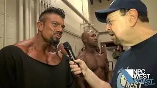 LONNIE TEPER BACKSTAGE WITH DAVID BAUTISTA | 2018 NPC WEST COAST CLASSIC