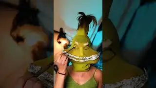 🎭 اصنع قناع غرينش المجنون لعيد الميلاد! 🤪✨