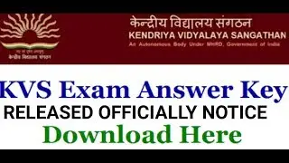 KVS LDC (NON TEACHING POST) EXAM 2018|| ANSWER KEY RELEASED