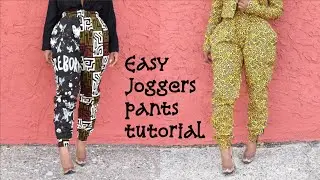 Easy Joggers pants/trousers tutorial