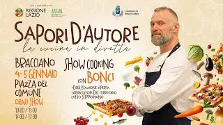 Sapori d'autore, la cucina in diretta, Bracciano, Showcooking Gabriele Bonci, Reportage 2025