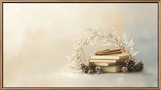 Luxury Christmas Books Arrangement | Art Framed Screensaver | Art for Your TV | 4K