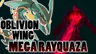 What Does Mega Rayquaza Look Like Using Yveltal's Oblivion Wing In Pokemon Sun and Moon?
