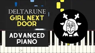 Girl Next Door (Advanced Piano Tutorial) - Deltarune