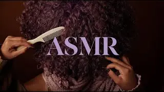 ASMR Head Scratching oiling and combing session for relaxation 