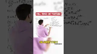 Transformations of Differential Equations - Full Video On YouTube!