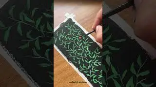 Easy Acrylic Bookmark Painting For Beginners #bookmark​ #bookmarktutorial​ , @colorfulstations