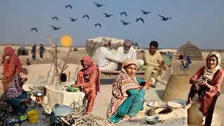 Desert Women Evening Routine in Punjab | Very Traditional Cooking Food in Village | Stunning Rohi