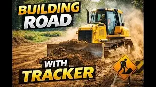 Building Road with Tracker Machine | Real Construction Process#BuildingRoad#TrackerMachine