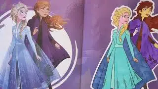 Coloring Anna and Elsa Frozen (only original sounds) | Satisfying coloring book | Art with Jasmine