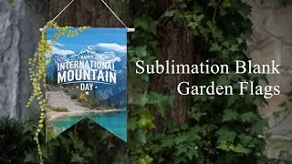 Create Stunning Garden Displays! Sublimation Blank Garden Flags - Cotton Linen, 3 Shapes