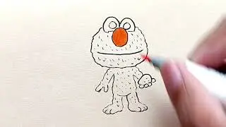 Drawing Funko Pop Elmo with Rocco SDCC 2024