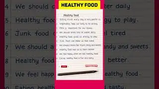 10 Lines On Healthy Food in English/Essay On Healthy Food in English/Healthy Food Essay in English