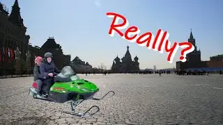 Snowmobiling with Friends in Russia