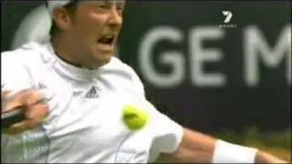 Jonas Bjorkman - Slow Motion Topspin Forehand