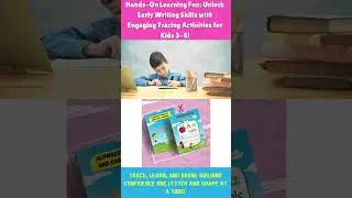 Alphabet Practice and Shape Tracing Book for Kids Age 3-6 #parentingtips