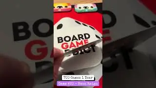 700 игр за 1 год - Игра №20 - Neon Reign! #beatemup #boardgames #play
