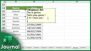 How to Insert Comment and Note in Excel