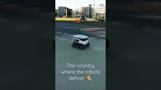 Robots deliver pizza ! #estonia