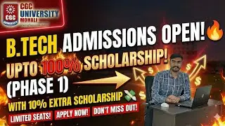 CGC University B.tech Admissions 2026 | B.tech Fee & 100% scholarships | CGCUET Exam | CGC B.tech 🔥
