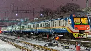 Гомель. Поездка на поезде №6481 Гомель - Калинковичи (Гомель - Речица) №ДР1Б-509/ДР1Б-510