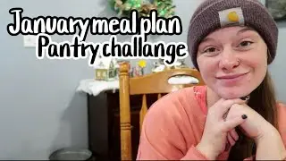 JANUARY  2023 MEAL PLAN | PANTRY + FREEZER CHALLENGE MEAL PLAN | LET'S SAVE SOME MONEY!