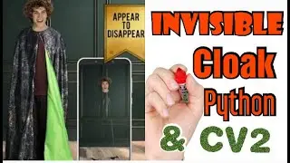 Invisible Cloak using python and opencv Live||Harry Potter invisible cloak opencv||Python Beginners