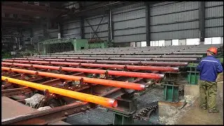 Furnace hardening of raw materials Amazing steel plant ERW