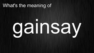 What's the meaning of 
