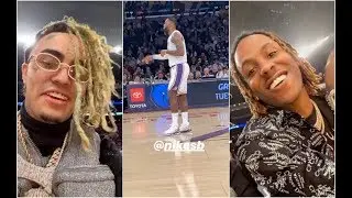 Rich The Kid and Lil Pump Go To Laker Game To See Lebron and AD