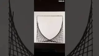 How2make a parabolic curve using only straight lines.