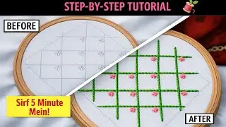 Hand embroidery #viralshorts hand embroidery stitches #diy