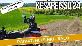 Kesän 2024 Reissu - päivä 7: Helsinki - Salo TET reitti 5