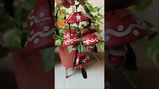 Make wind chime with diya's || Old diya reuse #diy #shortvideo #craft