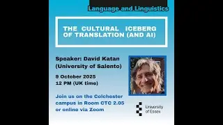The cultural iceberg of translation (and AI) | University of Essex