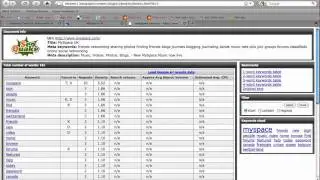 How to find out the Keyword density of a page by means of SeoQuake?