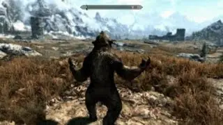 Werebear transformation in Skyrim