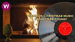 Rare German Christmas Music from 1948 with 4K-Fireplace