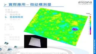 Alicona 3D Optical Measurement Functions