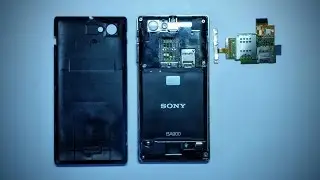 Ремонт Sony Xperia J (ST26i) часть 1 Замена шлейфа Sim/SD/Volume