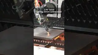 25mm carbon steel bevel cutting#fiberlasermachine