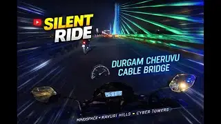 Mindspace &rarr; Cable Bridge &rarr; HITEC City 4K Chill Ride | Hyderabad Moto Vlog | No Talking