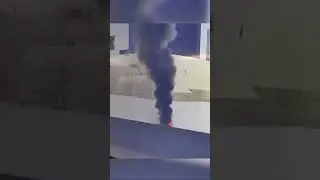 The roof of the Caesars Superdome catches fire #shorts