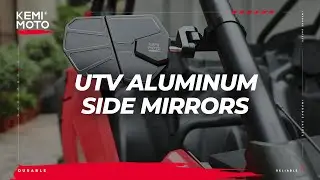 How to install Universal UTV Aluminum Side Mirrors  | Kemimoto